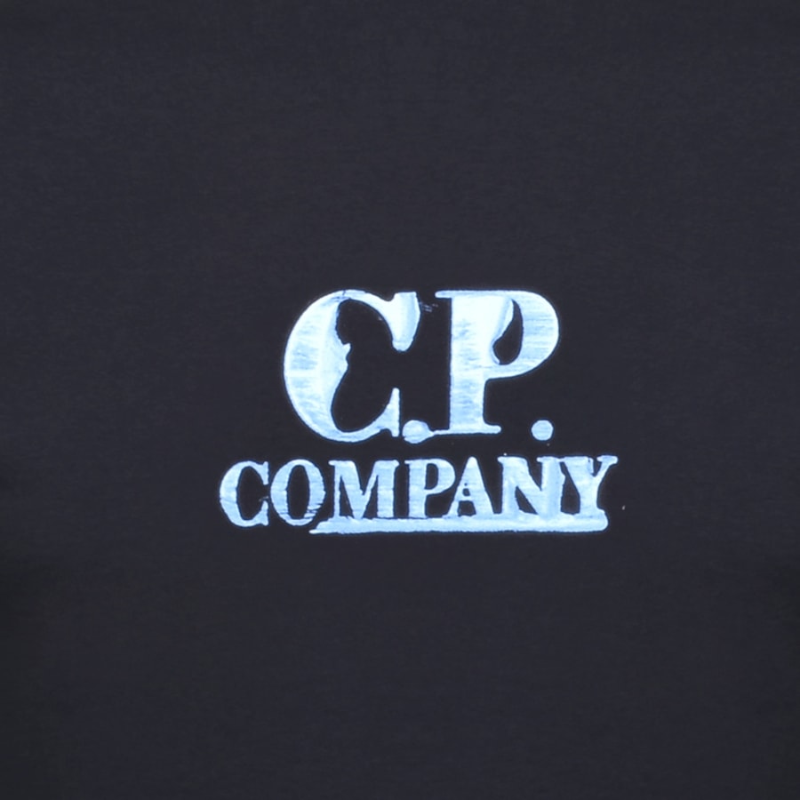 CP Company Graphic Logo T Shirt Navy | Mainline Menswear